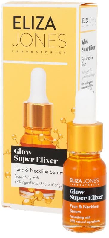 Eliza Jones Laboratories Eliza Jones Serum für Gesicht und Ausschnitt (Glow super Elixer: Nähren und pflegen die Haut mit 98% natürlichen Inhaltsstoffen)