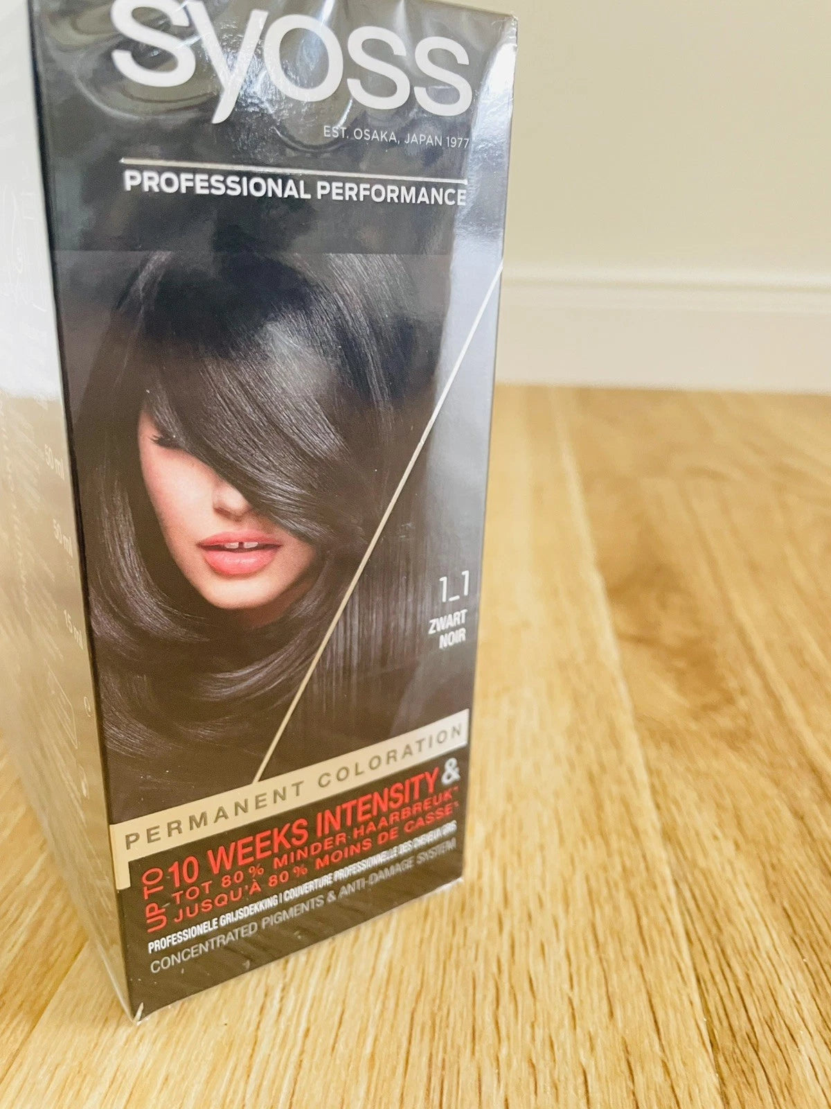 Syoss Haarfarbe 1-1 Schwarz – 3er Pack Dauerhafte Coloration