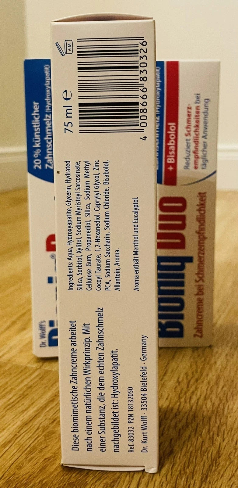 Dr. Wolff’s Bioniq Duo Zahnpasta – 3er Set