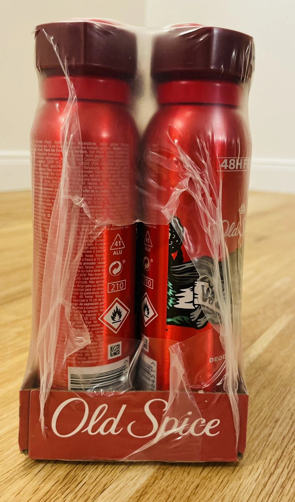 Old Spice Wolfthorn Deodorant Body Spray 48h Frische – 6er Pack