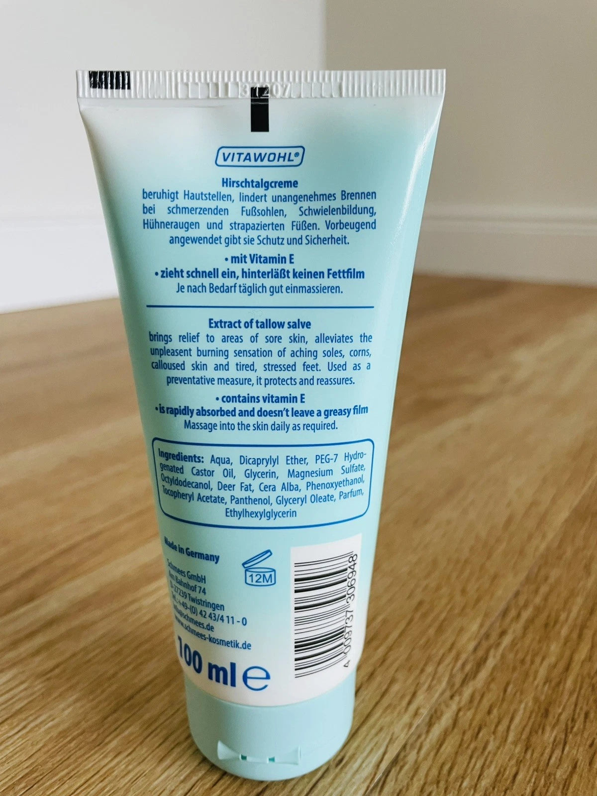 VITAWOHL – Hirschtalg Creme