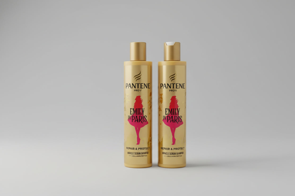2er Pack Pantene Pro-V Emily in Paris Wunder Serum Shampoo – Reparatur