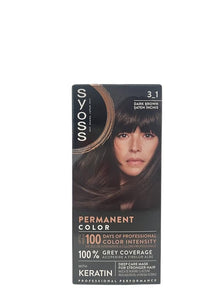 Syoss Permanent Coloration Haarfärbemittel, 3.1 Dunkelbraun