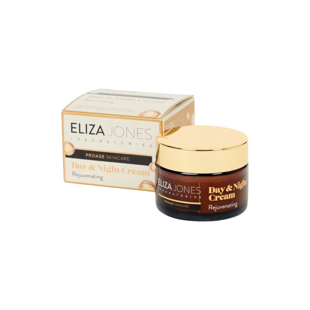 Eliza Jones Laboratories Eliza Jones Pro Age Gesichtscreme für Tag und Nacht, 50 ml, vegan, Anti-Aging, mit Hyaluronsäure, Peptiden, süßen Mandeln und Hagebuttenrose, feuchtigkeitsspendend, nährend