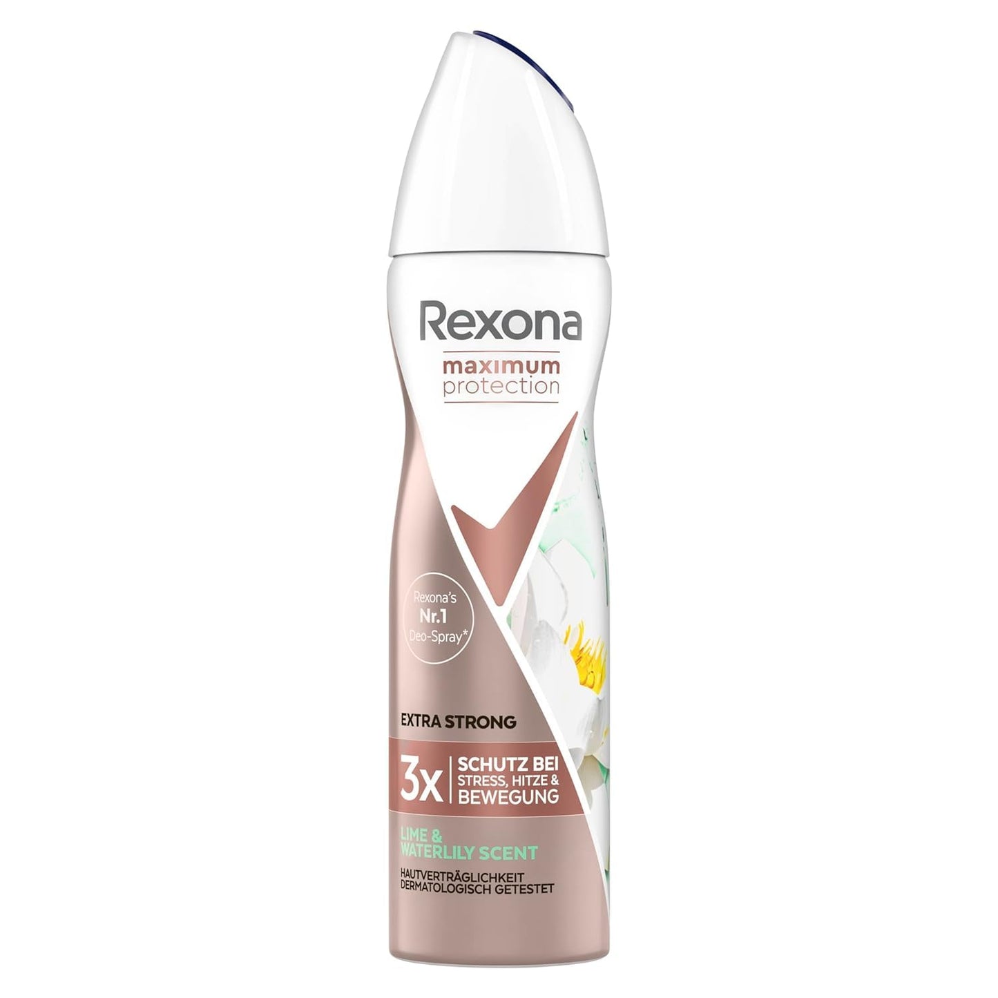 3 x Rexona Maximum Protection Extra Strong Lime & Waterlily Scent Deo je 150ml
