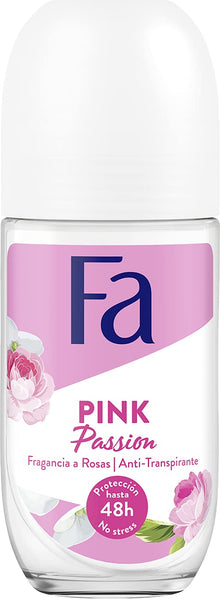 Fa Roll-On Pink Passion, 50 ml (6 Stück), insgesamt 300 ml