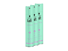 Schwarzkopf Taft Haarspray Volumen (3x 250 ml), Haltegrad 3 Haarstyling, Haarspray für alle Haartypen, Volumen-Haarspray, vegane Formel*