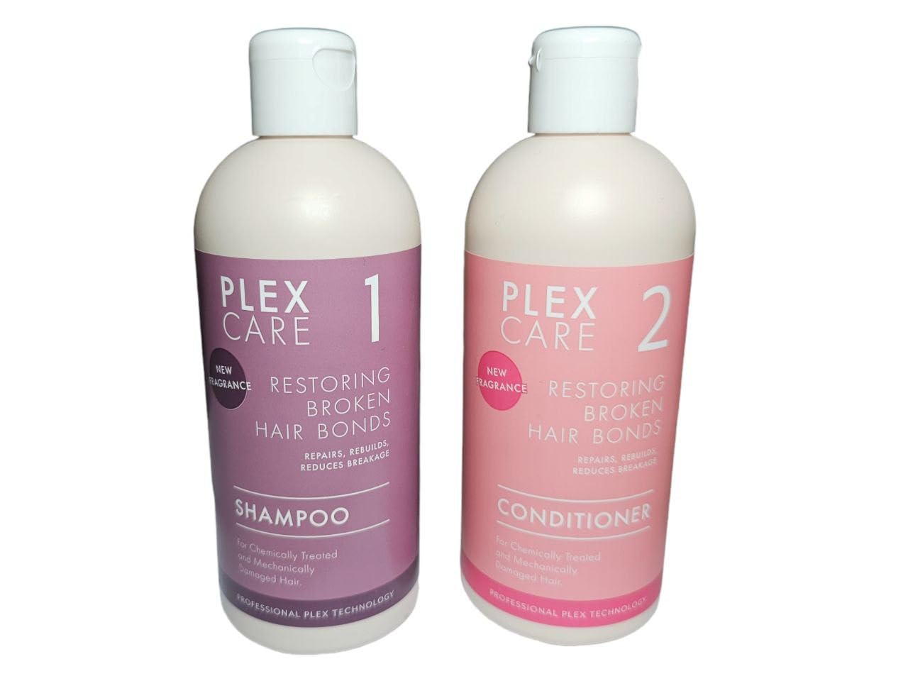 Bizzico Plex Care Nr. 1 und Nr. 2 Professionelle Technologie, Set aus Shampoo und Conditioner, zur Wiederherstellung von geschädigtem Haar, 2 x 300 ml