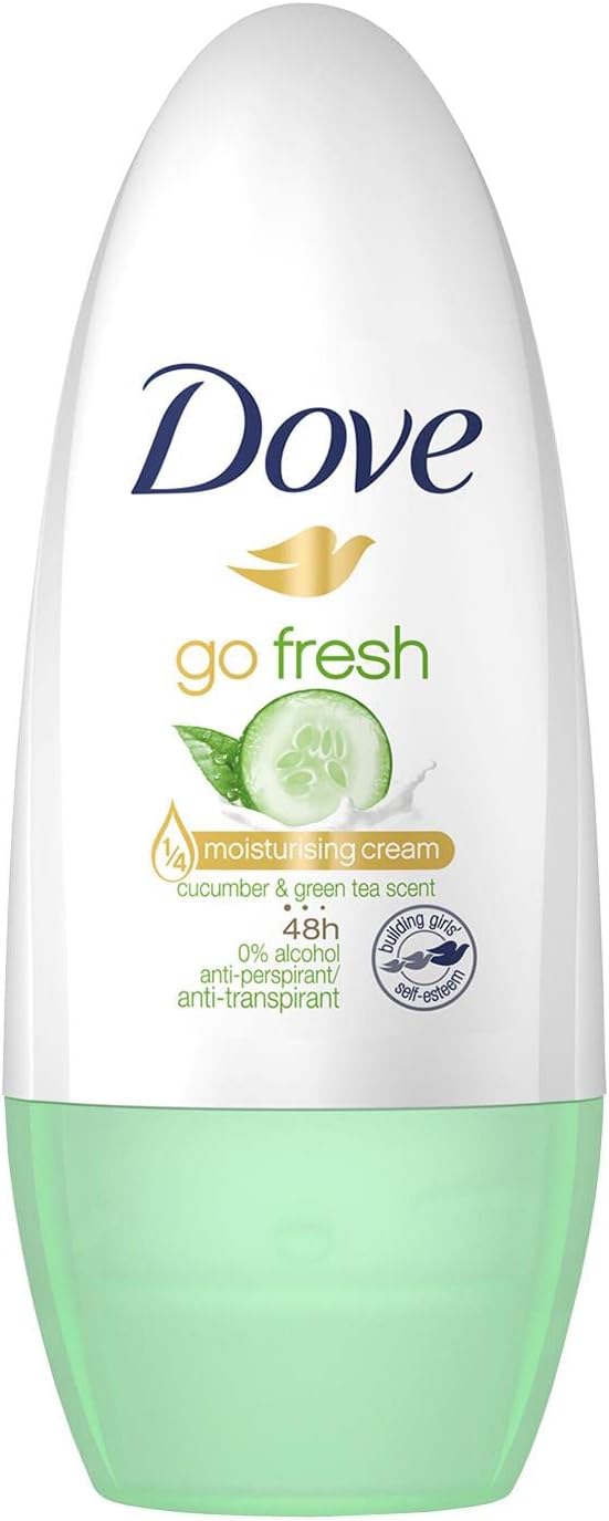 6 x Dove Go Fresh Cucumber & Green Tea Scent Roll On 50ml