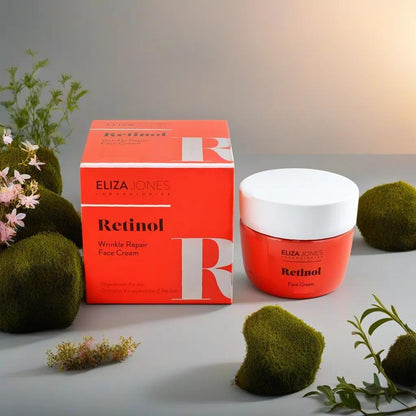 Eliza Jones Gesichtstagescreme 50 ml, Intensive Feuchtigkeitsversorgung, Faltenprävention und Strahlender Hauteffekt (Retinol Wrinkle Repair)