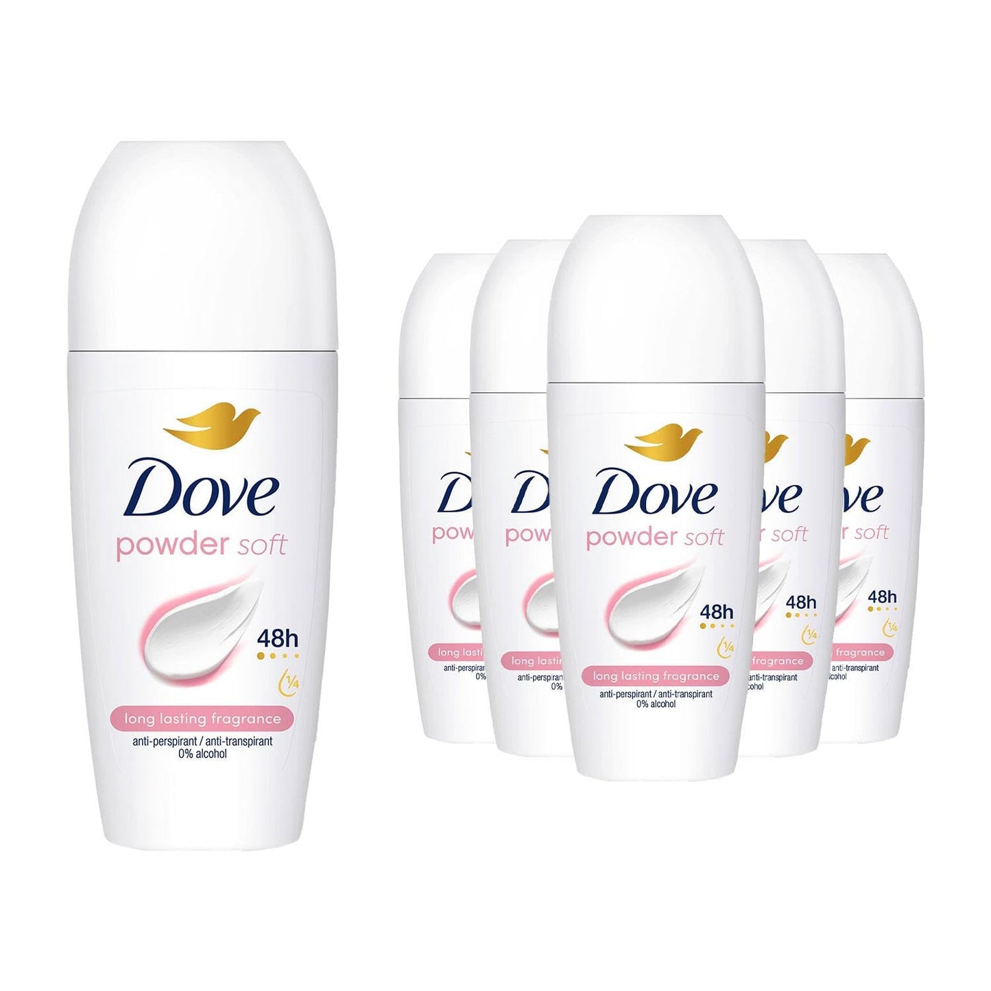 Dove Powder Deo Roller - 6 x 50 ml