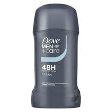 Dove for Men Plus Care Clean Comfort Stick Anti-Transpirant/Deodorant, 50 ml, Pack of 6