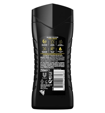 Axe 3-in-1 Duschgel & Shampoo Excite für ganztägige Frische, unwiderstehlichen Duft und eine angenehme Dusche dermatologisch getestet 6x 250 ml