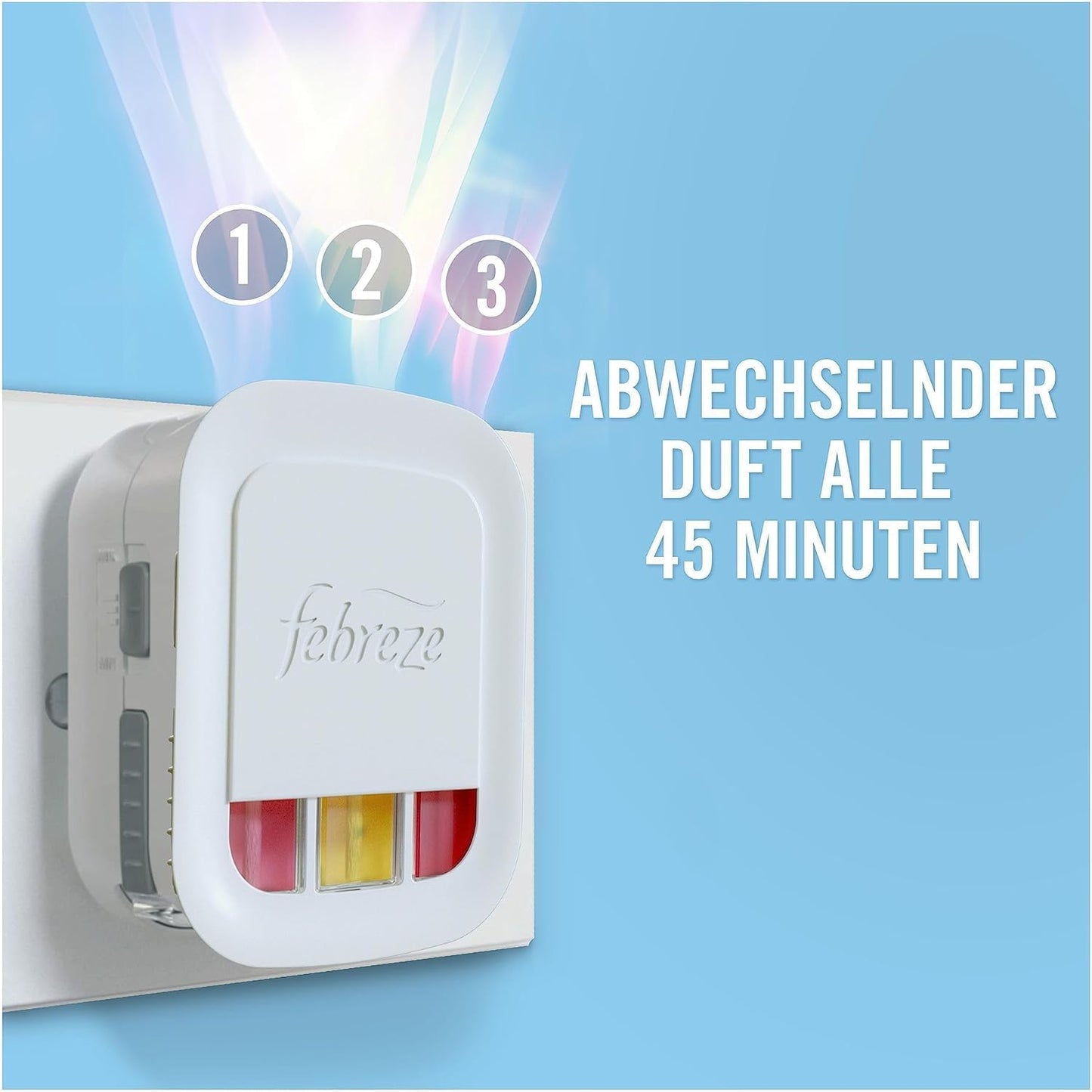 Febreze 3Volution Duftstecker ZERO% Aqua, Nachfüller, Raumduft Und Lufterfrischer