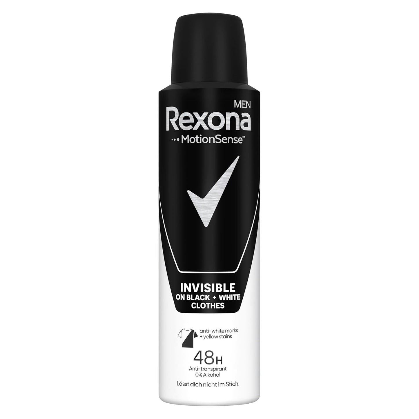 Rexona Men MotionSense Anti-Transpirant Spray Invisible on Black + White Clothes Deo gegen starkes Schwitzen und Körpergeruch mit 48 Stunden Schutz 6x 150 ml