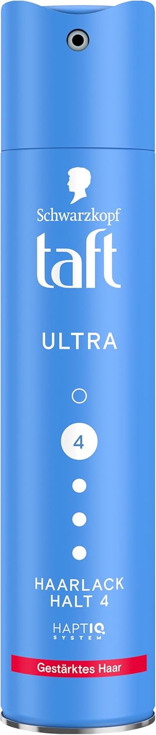 Schwarzkopf Taft Haarlack Ultra (3x 250ml), Haltegrad 4 Haarstyling, Haarspray für alle Haartypen, gestärktes Haar, vegane Formel*