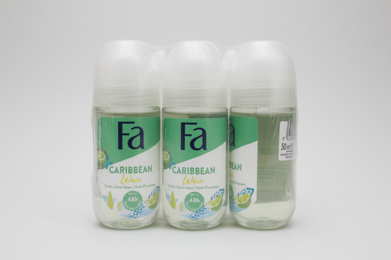6er Pack Fa Caribbean Wave Roll-On Deo