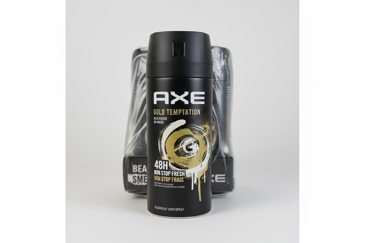 6x Axe Men Bodyspray Gold Temptation 150ml