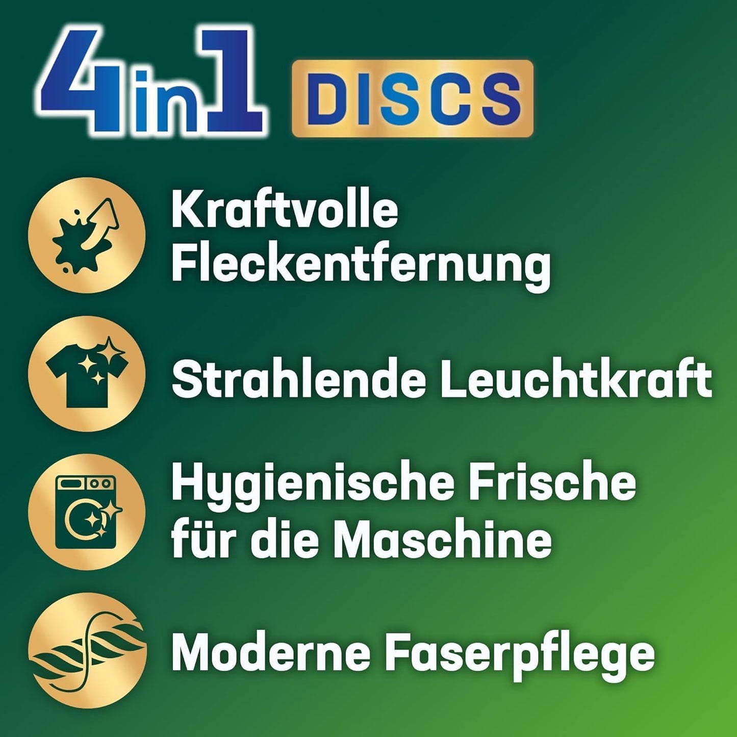 Persil Universal 4in1 DISCS 76 Waschladungen, Universal Waschmittel mit Tiefenrein Technologie