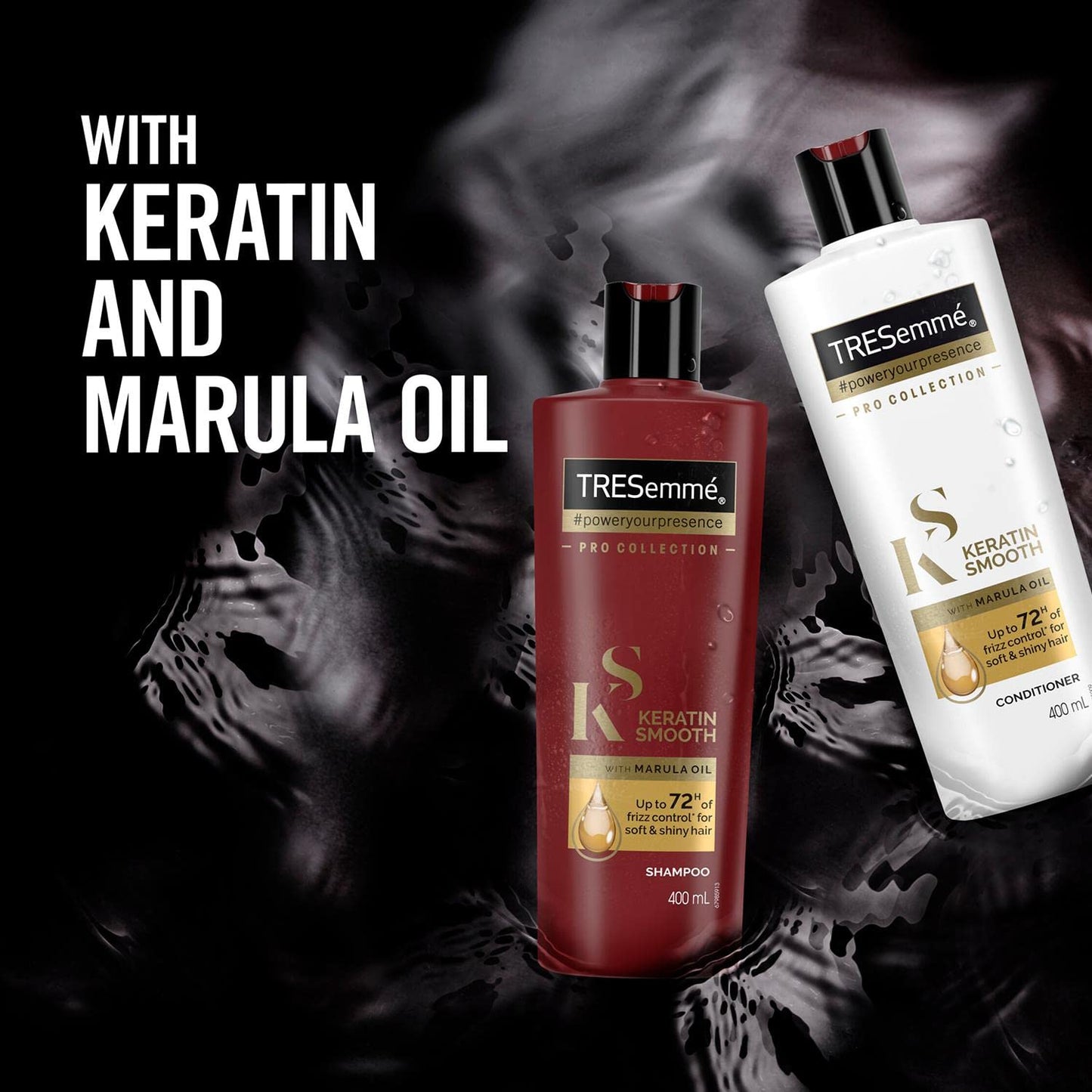 TRESemme Pro Collection Keratin Smooth Shampoo 400ml - 3 Stück pro Pack