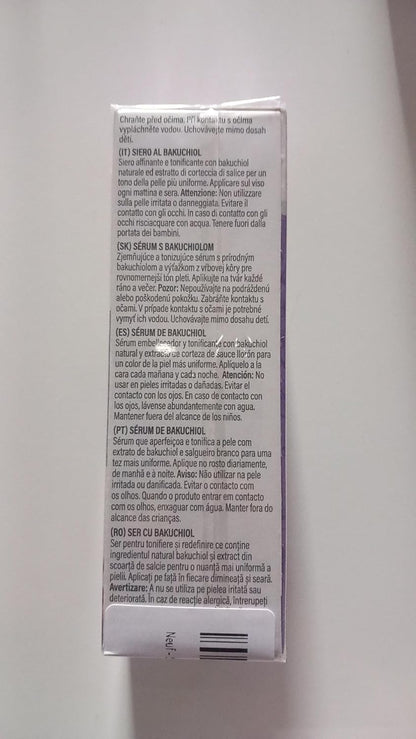 SkinBliss Bakuchiol Toning Serum, Vegan Face Serum with Willow Bark Extract, 99% Natural Ingredients for Refining and Toning Skin, 30 ml