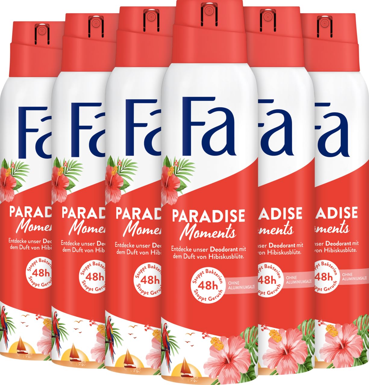 FA Deospray Women "Paradise Moments" - 6er Pack (6 x 150ml)