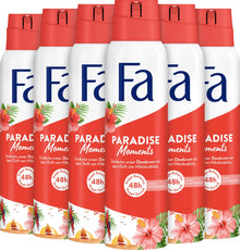 FA Deospray Women "Paradise Moments" - 6er Pack (6 x 150ml)