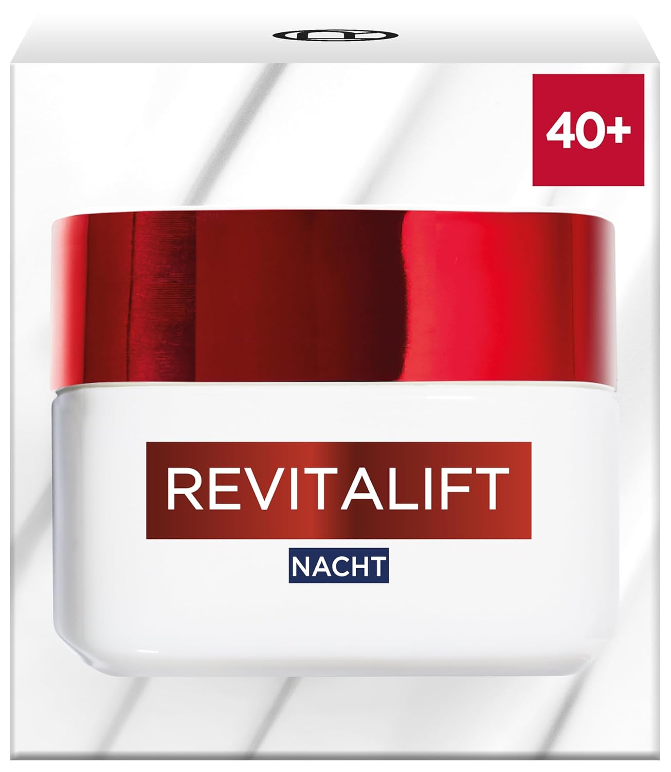 L'Oréal Paris Feuchtigkeitspflege Nacht für Frauen: sorgt für ein strafferes Hautbild & mildert Falten & stärkt die Hautschutzbarriere über Nacht mit Pro-Elastin & Aprikosenkernöl, Revitalift, 1x 50ml