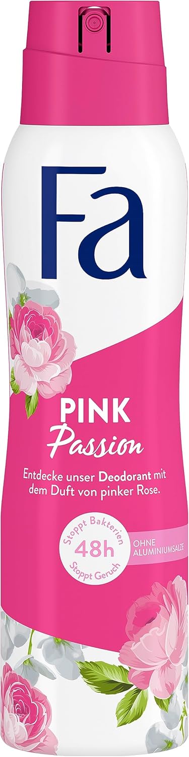 FA Deospray 150 ml Pink Passion, 6er Pack, Jahresvorrat, 6x 150 ml