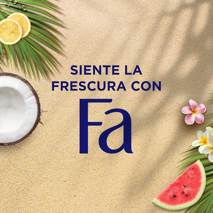 Fa - Deodorant Roll-On Zitronen der Karibik - 50 ml (6 Stück) insgesamt: 300 ml