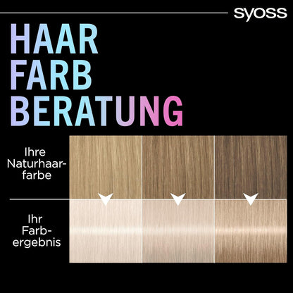 Syoss Color Coloration Metallic Collection 12–53 Platinum Pearl (3x115ml), permanente Coloration für leuchtende Metallic-Reflexe, für bis zu 100% Grauhaarabdeckung und bis zu 10 Wochen Farbintensität