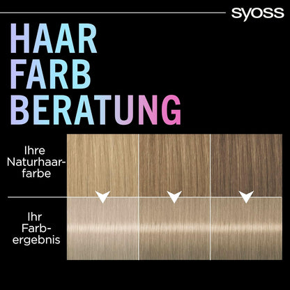 Syoss Color Coloration Metallic Collection 9–53 Silver Blush (3 x 115 ml), permanente Coloration für leuchtende Metallic-Reflexe, für bis zu 100% Grauhaarabdeckung und bis zu 10 Wochen Farbintensität