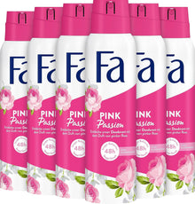 FA Deospray 150 ml Pink Passion, 6er Pack, Jahresvorrat, 6x 150 ml