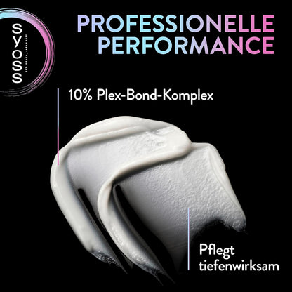 SYOSS Tiefenspülung Intense Plex (250 ml), reparierende Spülung mit 10% Plex-Bond-Komplex, Haarspülung für stark geschädigtes Haar repariert Millionen von Haarverbindungen