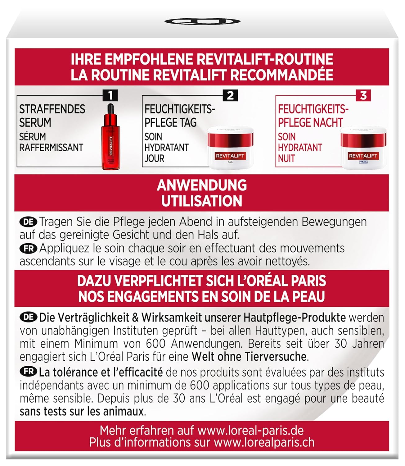 L'Oréal Paris Feuchtigkeitspflege Nacht für Frauen: sorgt für ein strafferes Hautbild & mildert Falten & stärkt die Hautschutzbarriere über Nacht mit Pro-Elastin & Aprikosenkernöl, Revitalift, 1x 50ml