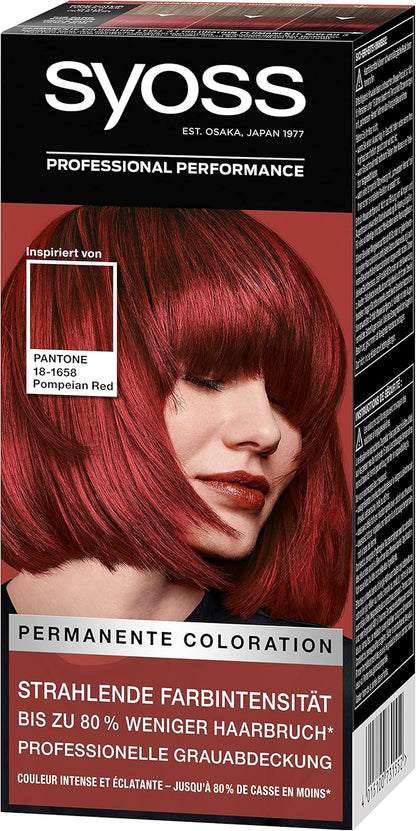 SYOSS inspiriert von PANTONE 16-1337 Coral Gold Permanente Coloration Stufe 3, 3er Pack (3x 115 ml)