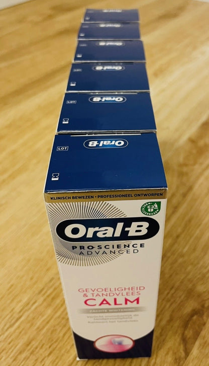 Oral-B Pro-Science Advanced Sensitivity & Gum Calm Zahnpasta – 6er Pack
