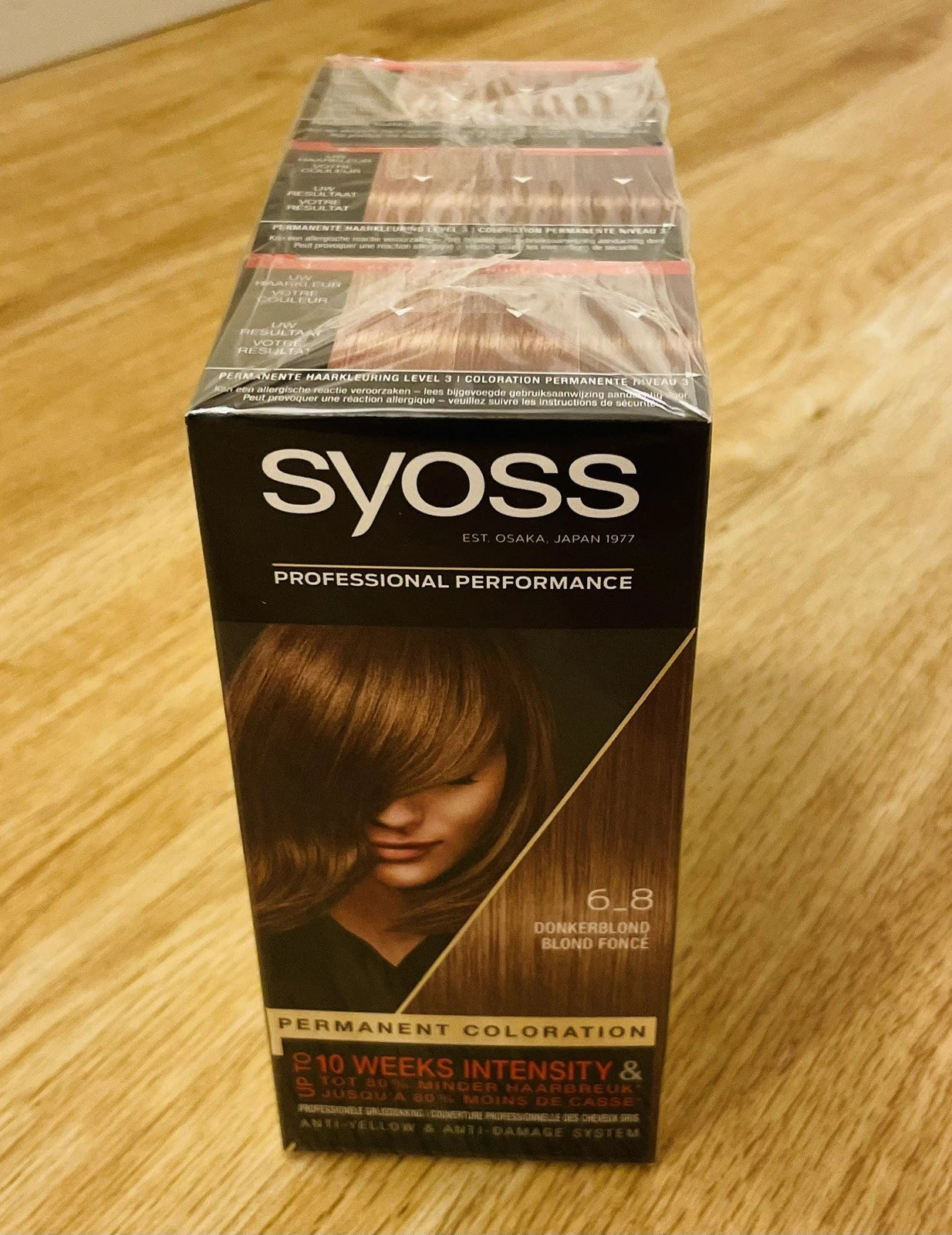 Syoss Permanente Coloration 6-8 Dunkelblond – 3er Pack