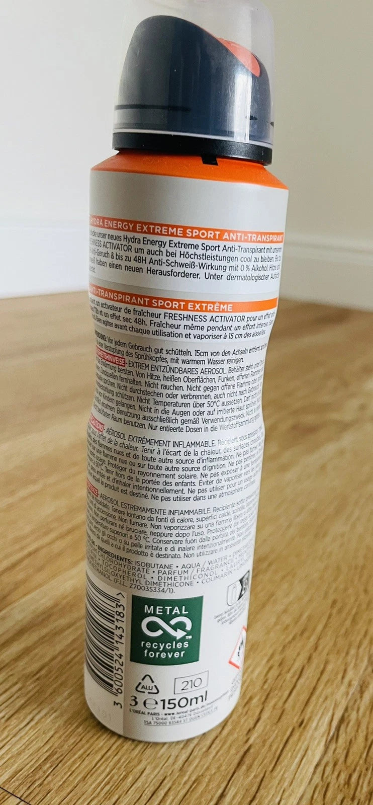 L’Oréal Men Expert Hydra Energy Extreme Sport – Anti-Transpirant Spray