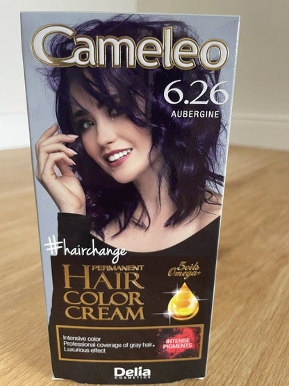 Delia Cameleo Permanent Haarfarbe 6.26 Aubergine