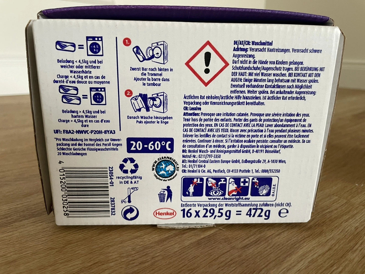 2x Persil Power Bars Color – 16 Wäschen