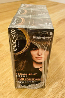 Syoss Permanente Coloration 4-8 Chocolate Brown – 3er Pack