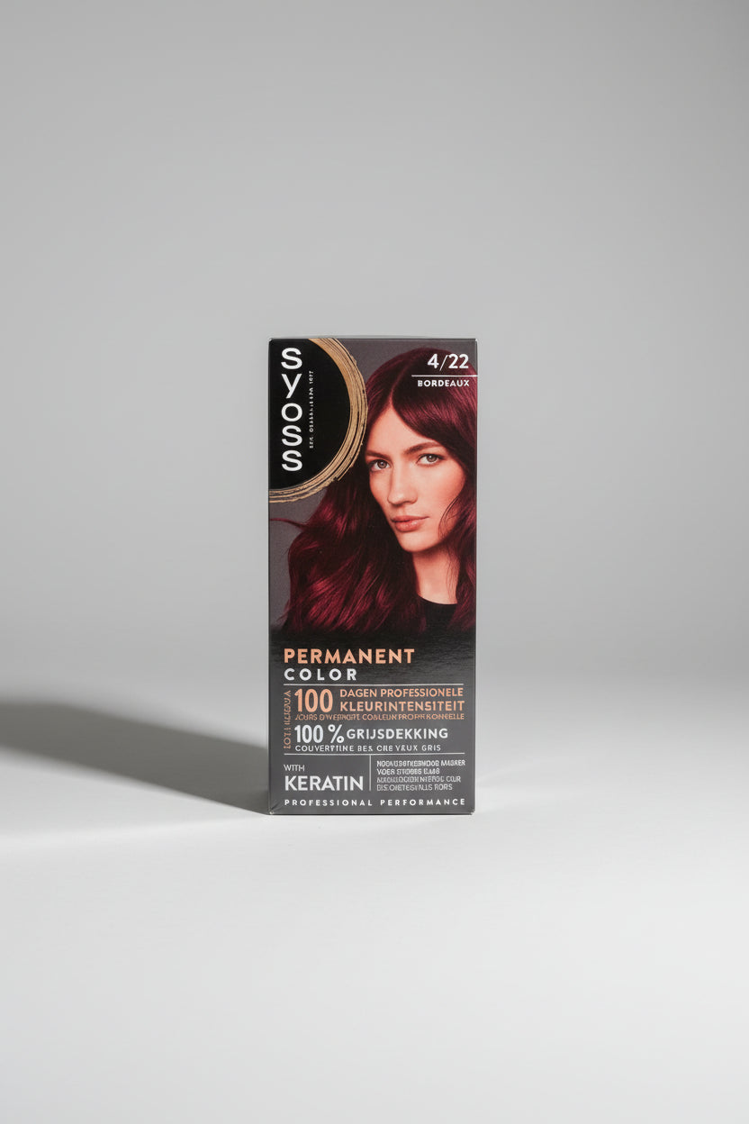Syoss Permanente Coloration 4-22 Leuchtendes Rot – 3er Pack
