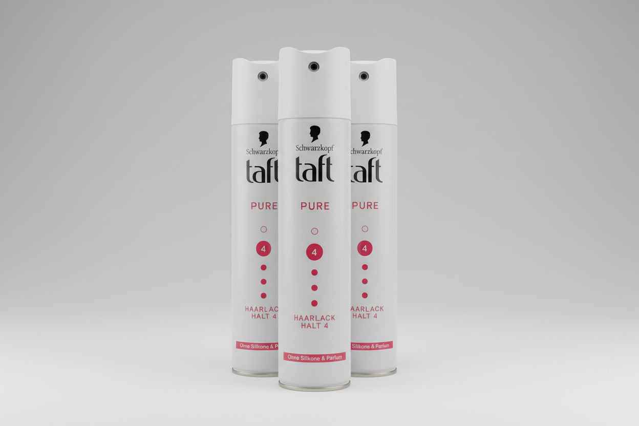 Schwarzkopf Taft Pure Haarlack 3x250ml – Haltegrad 4