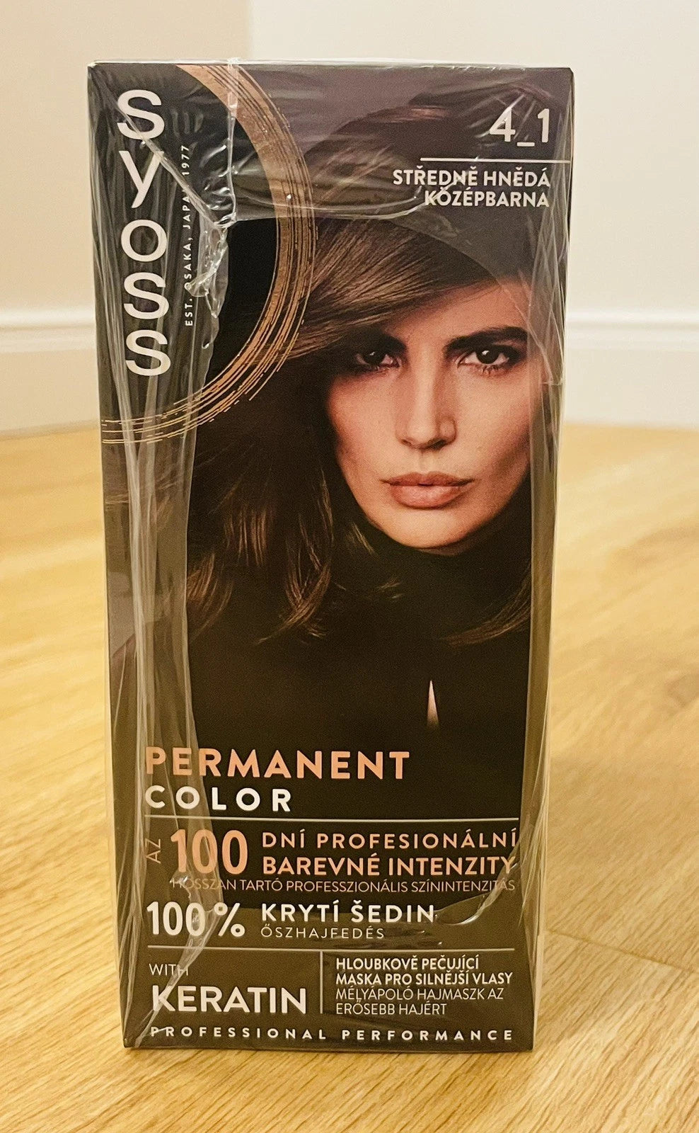 Syoss Color Permanente Haarfarbe 4-1 Mittelbraun – 3er Pack