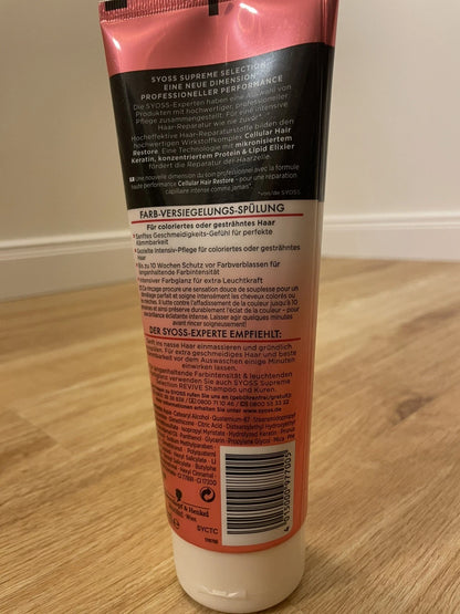 Syoss Supreme Selection Spülung Revive Farb-Versiegelungs-Balsam – 2er Pack