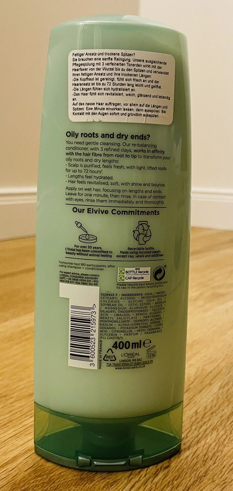 L’Oréal Elvive Extraordinary Clay Spülung 400 ml