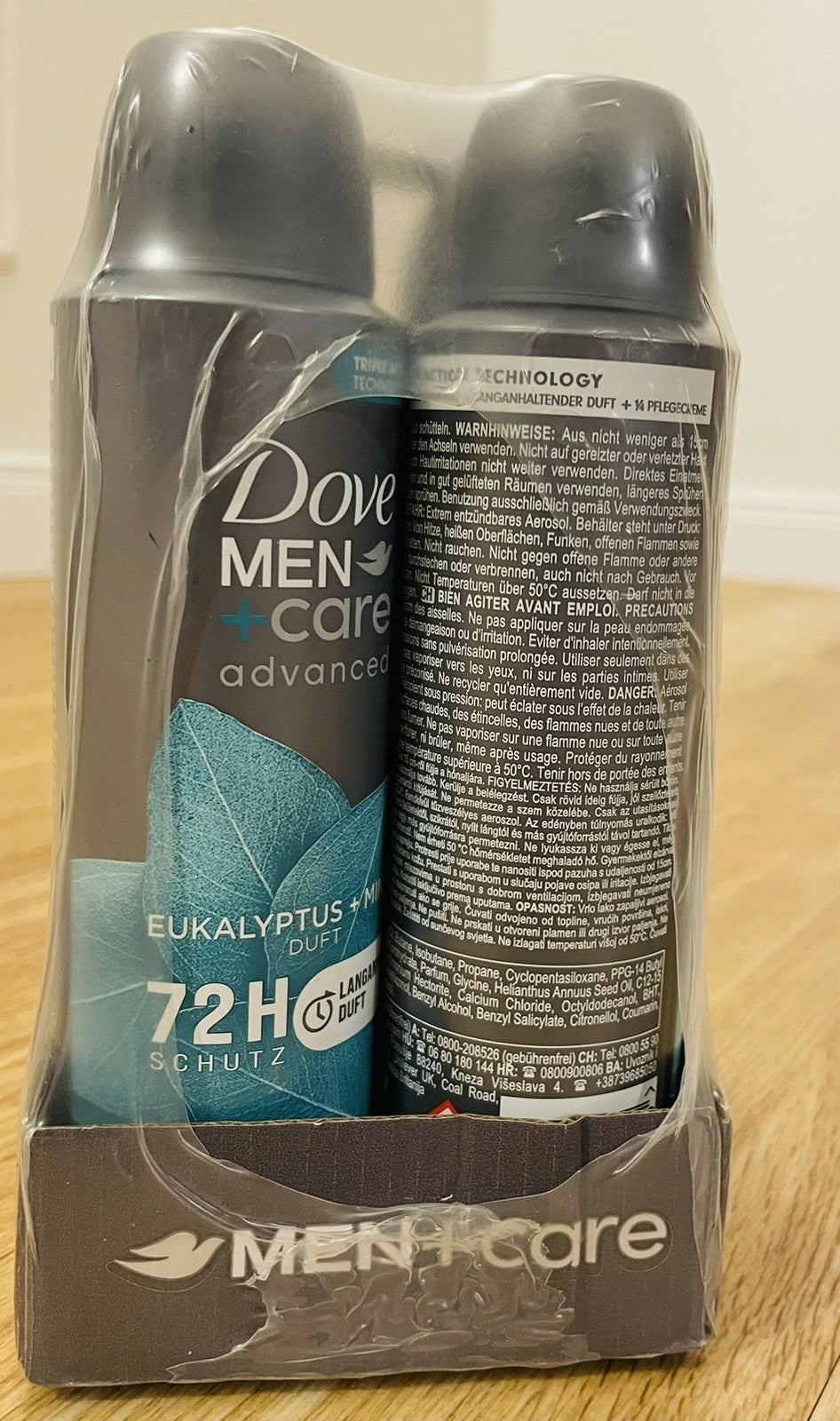 Dove Men+Care Advanced Anti-Transpirant Eukalyptus & Minze – 72h – 6er Pack