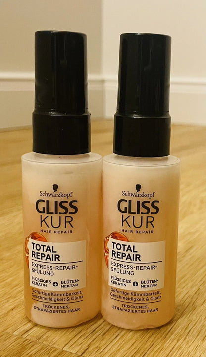 Schwarzkopf Gliss Kur Total Repair Express(2 x 50 ml Reisegröße)
