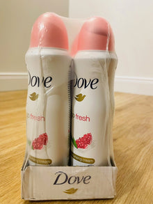 Dove Go Fresh Granatapfel Deospray 0% Alkohol – 6x150 ml